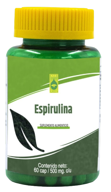 ESPIRULINA ENERGREEN C/60 CAP DE 500 MG