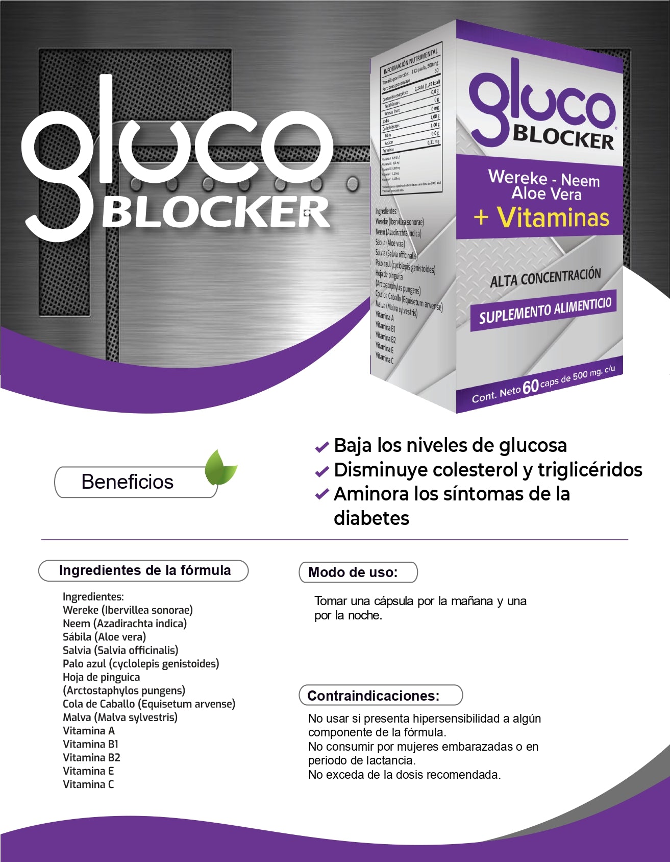 GLUCO BLOCKER CON VITAMINAS