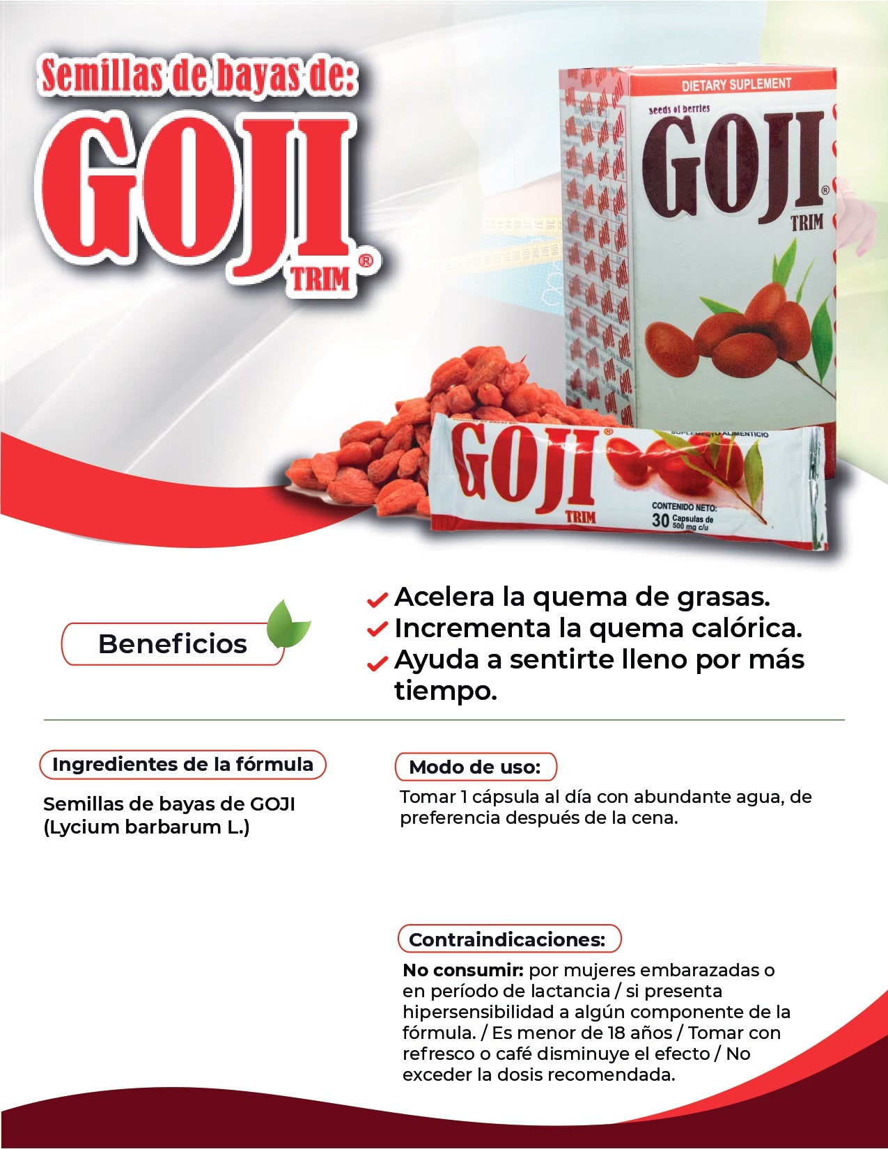 GOJI TRIM CAJA C/30 CAPSULAS H.M.H