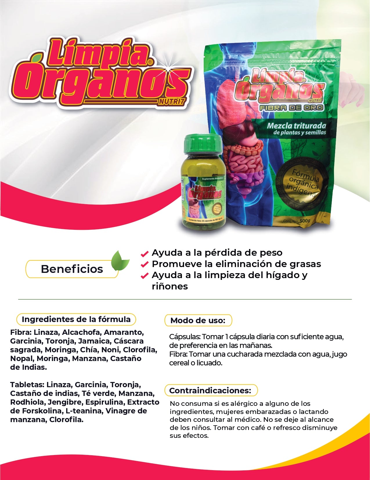 LIMPIA ÓRGANOS NUTRI7 FIBRA