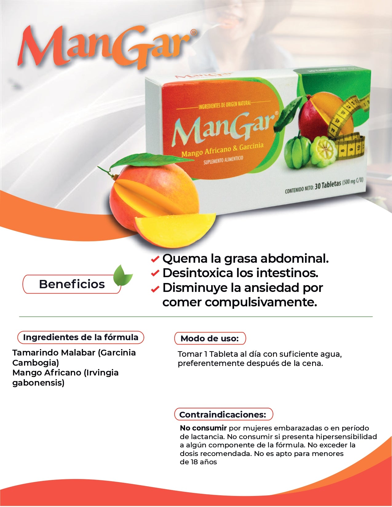 MANGAR CAJA DE 30 CAP